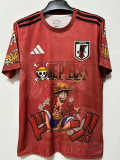 25/26 Japan Straw hat boy Red Soccer Jersey
