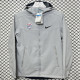 2025 RK904 NK Grey Thickened Assault  Hooded Windbreaker (加厚冲锋衣）