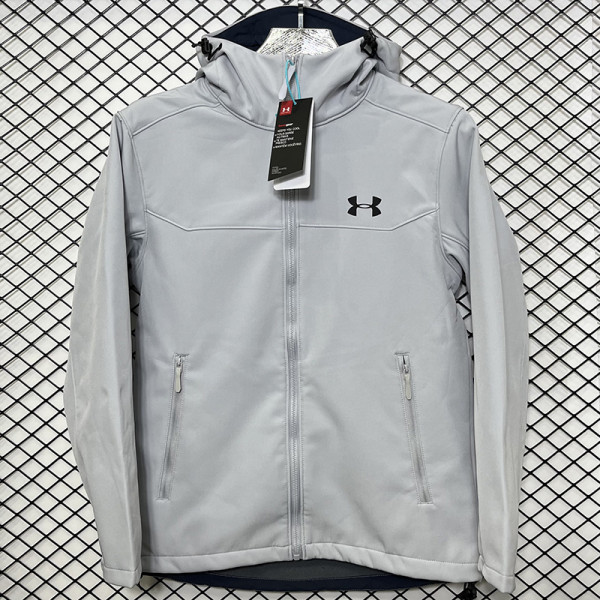 2025  RK905 ADM  Grey Thickened Assault  Hooded Windbreaker (加厚冲锋衣）