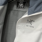 2025  RK906 ARCTERYX Grey  Thickened Assault  Hooded Windbreaker (加厚冲锋衣）