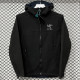 2025  RK906 ARCTERYX Black Thickened Assault  Hooded Windbreaker (加厚冲锋衣）