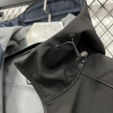 2025  RK907 JD Black Thickened Assault  Hooded Windbreaker (加厚冲锋衣）