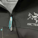 2025  RK906 ARCTERYX Black Thickened Assault  Hooded Windbreaker (加厚冲锋衣）