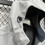 2025  RK907 JD  Grey  Thickened Assault  Hooded Windbreaker (加厚冲锋衣）