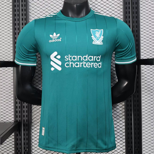 25/26 LIV Green Special Edition Player Version Soccer Jersey(圆领）