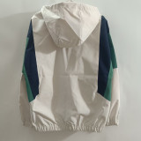 2025 BrazilNew Edition White   Assault  Hooded Windbreaker