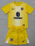 25/26  ATM Goalkeeper Yellow  Kids Soccer Jersey