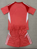 25/26  Aston Villa Goalkeeper Orange Kids  Soccer Jersey
