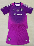 25/26 Tigres UANL Goalkeeper Purple Kids Soccer Jersey