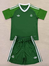 25/26 Argentina Goalkeeper Green Kids Soccer Jersey
