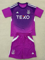25/26 Aberdeen  Goalkeeper Purple Kids Soccer Jersey