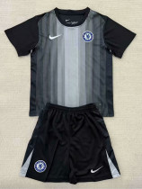 25/26 CHE Goalkeeper Black Kids  Soccer Jersey