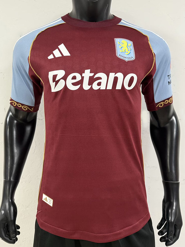25/26  Aston Villa Home  Player Version Soccer Jersey