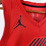 22/23 Trail Blazers  AVDIJA #8 Red Flying Man Edition Top Quality Hot Pressing NBA Jersey