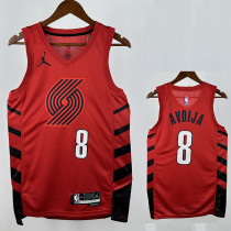 22/23 Trail Blazers  AVDIJA #8 Red Flying Man Edition Top Quality Hot Pressing NBA Jersey