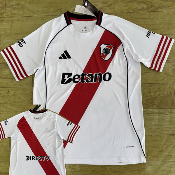 25/26 River Plate Home  Fans Soccer Jersey(广告版)