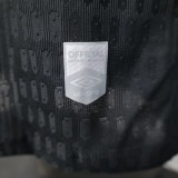 25/26  Santos FC Special Edition Black Player Version Soccer Jersey（胸前blaze广告）