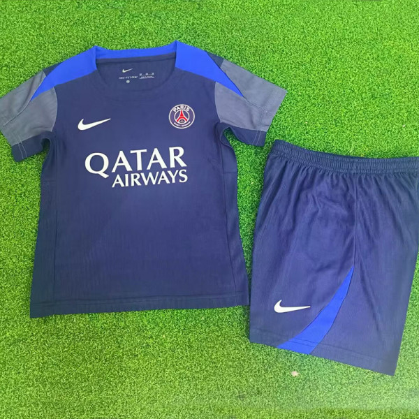 25/26 PSG Royal Blue  Player Version Kids Soccer Jersey(球员版）