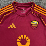 25/26  Roma Home  Fans Soccer Jersey