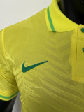 25/26 Brazil Leaf Map Special Edition  Player Version Soccer Jersey（带五星）