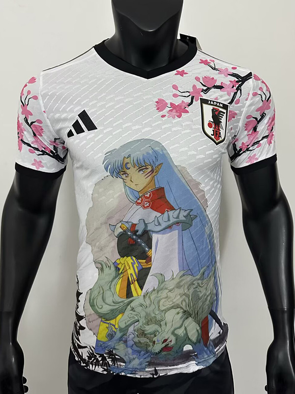 25/26 Japan Inuyasha White   Player Version  Soccer Jersey(犬夜叉）