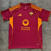 25/26  Roma Home  Fans Soccer Jersey