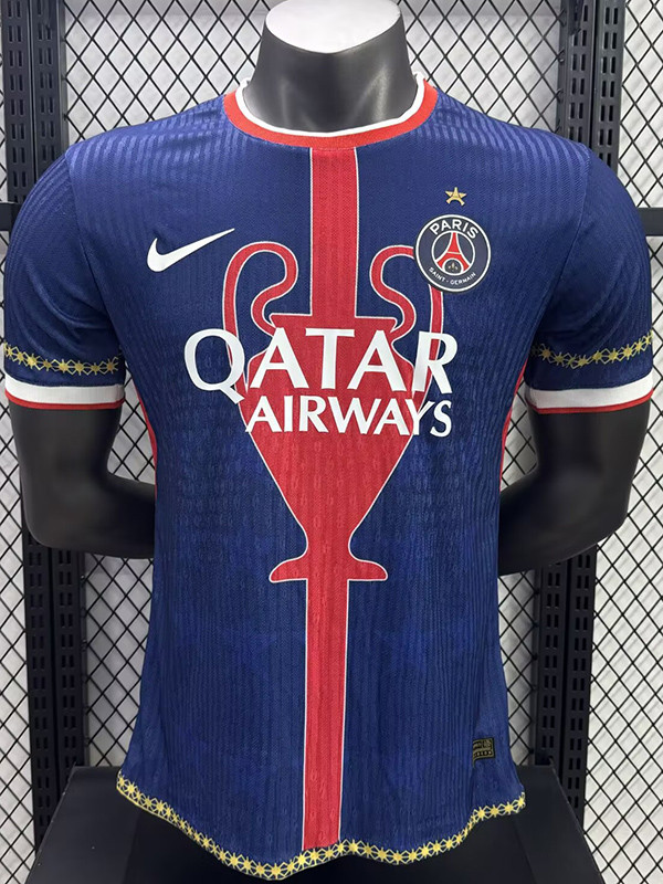 25/26 PSG  Champion Memorial Design Edition Player Version  Soccer Jersey(胸前冠军大标图）