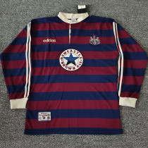 1995/1996 Newcastle Away  Long Sleeve Retro Soccer Jersey