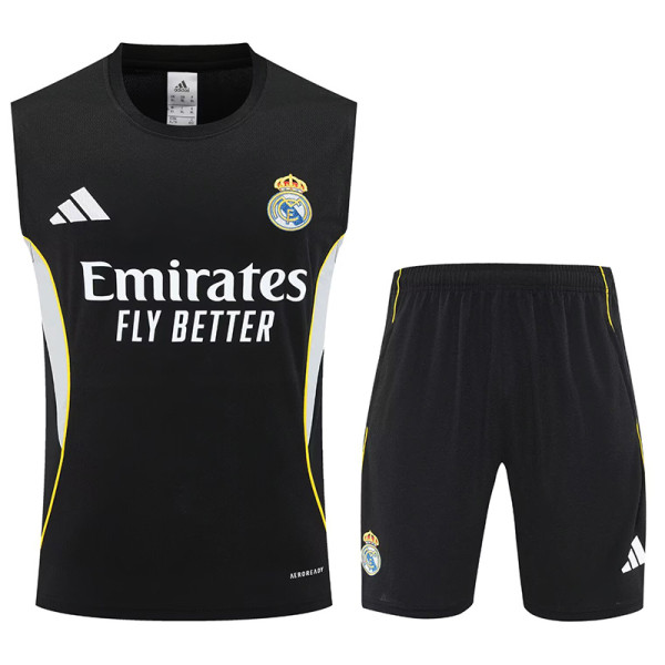 25/26  RMA Black Tank top and shorts suit