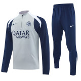 25/26  INT Grey  Player Version Half Pull Tracksuit  (半拉链)