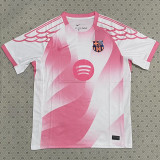 25/26 BAR  Special Edition Pink  Fans Soccer Jersey(粉胸花）
