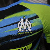 25/26  Marseille Green & Blue  Player Version Training Shirts