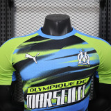 25/26  Marseille Green & Blue  Player Version Training Shirts