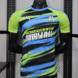 25/26  Marseille Green & Blue  Player Version Training Shirts