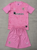 25/26 Real Betis Goalkeeper Pink Kids   Soccer Jersey