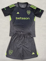 25/26 Boca Juniors Goalkeeper Black Kids Soccer Jersey