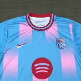 25/26 BAR  Special Edition Sky Blue Fans Soccer Jersey(红胸花）