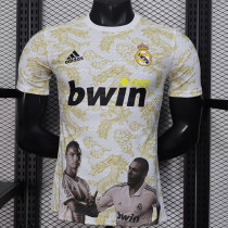 25/26 RMA Cristiano Ronaldo Commemorative Edition Light Yellow  Player Version Soccer Jersey