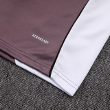 25/26 Man Utd Grey Purple  Half Pull Tracksuit #B2550 (半拉链)