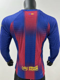 25/26 BAR Home  Player Version  Long Sleeve Soccer Jersey