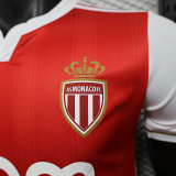 25/26 Monaco Home  Player Version  Soccer Jersey