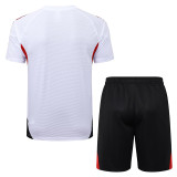 25/26  Bayern White  Training Short Suit#D2594(两边红）