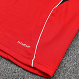 Copy 25/26 Man Utd Red  Half Pull Tracksuit胸前广告  (半拉链)
