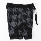 25/26 New Jordan Casual NBA Edition Thousand Bird Grid Black shorts#C2443