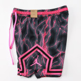 25/26 New Jordan Casual NBA Edition Lightning Plum Red shorts#C2440