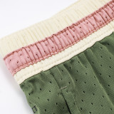 25/26 New Jordan Casual NBA Edition Pink Green shorts#A2503