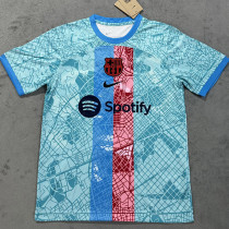 25/26 BAR  Special Edition Lake Blue Fans Soccer Jersey(蓝胸花）