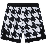 25/26  New Jordan Casual NBA Edition Thousand Bird Grid White shorts#C2446