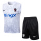 25/26  CHE White inkjet Tank top and shorts suit#D25121