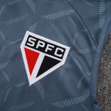 25/ 26  Sao Paulo FC Grey inkjet  Tank top and shorts suit#D25130